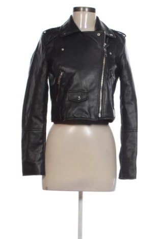Damen Lederjacke Pull&Bear, Größe M, Farbe Schwarz, Preis € 26,00, #137603115