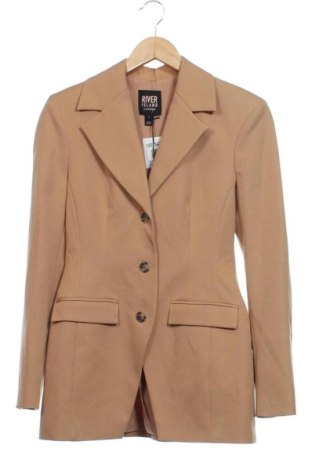 Sacou de femei River Island, Mărime XXS, Culoare Bej, Preț 214,00 Lei, #137549673