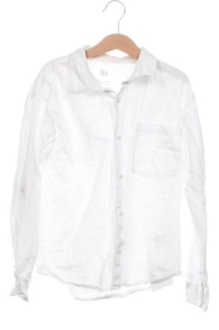 Cămașă pentru copii Zara, Mărime 7-8y/ 128-134 cm, Culoare Alb, Preț 45,00 Lei, #137562150