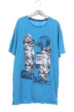 Kinder T-Shirt C&A, Größe 15-18y/ 170-176 cm, Farbe Blau, Preis 6,00 €, #137585855