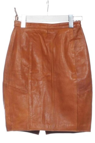 Кожена пола Unbranded, Размер XXS, Цвят Кафяв, Цена 33,91 €, #137557921
