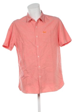 Мъжка риза Superdry, Размер XXL, Цвят Розов, Цена 20,55 €, #137543632