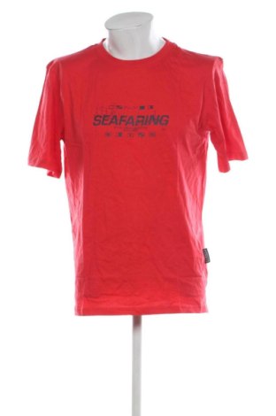 Męski T-shirt Alviero Martini, Rozmiar XL, Kolor Czerwony, Cena 209,47 zł, #137554705