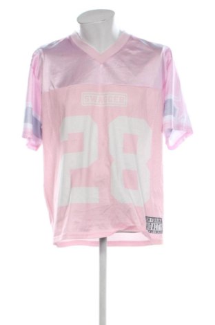 Tricou de bărbați Romwe, Mărime L, Culoare Roz, Preț 52,99 Lei, #137581405