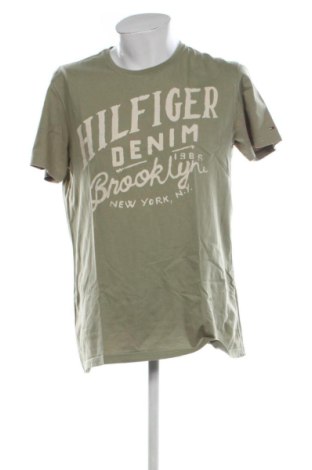 Мъжка тениска Hilfiger Denim, Размер XXL, Цвят Зелен, Цена 21,47 €, #137589595