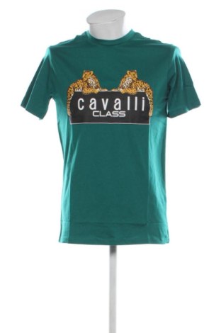Męski T-shirt Cavalli Class, Rozmiar M, Kolor Zielony, Cena 223,87 zł, #137555688