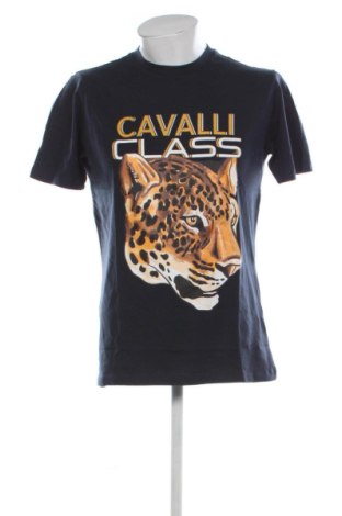 Męski T-shirt Cavalli Class, Rozmiar XL, Kolor Niebieski, Cena 240,42 zł, #137556062