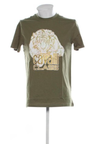 Męski T-shirt Cavalli Class, Rozmiar L, Kolor Zielony, Cena 256,55 zł, #137556158