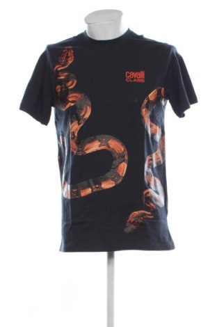 Męski T-shirt Cavalli Class, Rozmiar XL, Kolor Niebieski, Cena 240,42 zł, #137556297