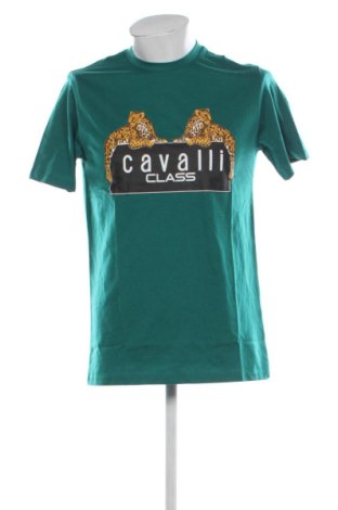 Męski T-shirt Cavalli Class, Rozmiar L, Kolor Zielony, Cena 256,55 zł, #137556463
