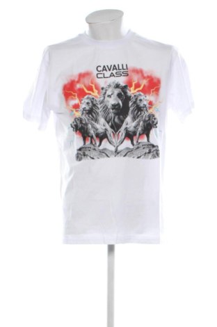 Męski T-shirt Cavalli Class, Rozmiar XL, Kolor Biały, Cena 239,87 zł, #137557069