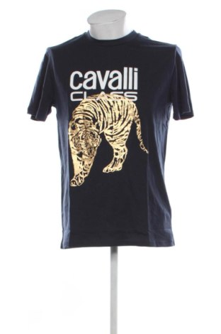 Męski T-shirt Cavalli Class, Rozmiar XL, Kolor Niebieski, Cena 240,42 zł, #137554035