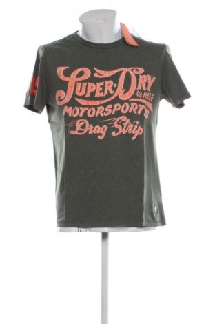 Мъжка тениска Superdry, Размер L, Цвят Зелен, Цена 23,80 €, #137585528
