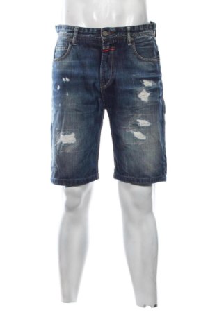 Pantaloni scurți de bărbați Pull&Bear, Mărime L, Culoare Albastru, Preț 86,99 Lei, #137546008