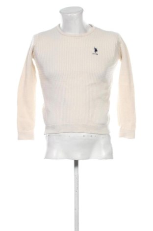 Herrenpullover U.S. Polo Assn., Größe S, Farbe Ecru, Preis 27,00 €, #137597291