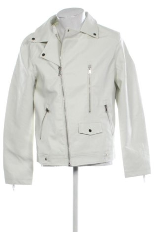 Geacă de piele pentru bărbati Unbranded, Mărime L, Culoare Ecru, Preț 183,19 Lei, #137554366