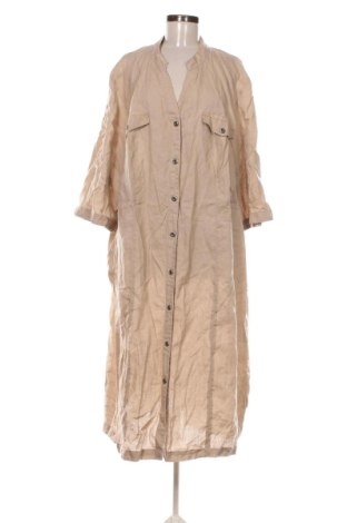 Φόρεμα Ulla Popken, Μέγεθος 3XL, Χρώμα  Μπέζ, Τιμή 29,34 €, #137574148