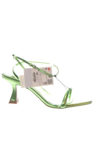 Sandale Zara, Mărime 36, Culoare Verde, Preț 196,00 Lei, #137526625