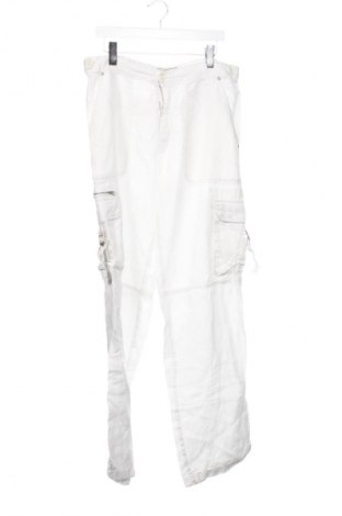 Мъжки панталон Zara, Размер L, Цвят Бял, Цена 14,31 €, #128576359