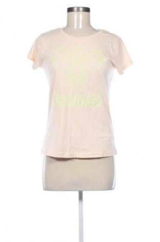 Γυναικείο t-shirt Hummel, Μέγεθος XS, Χρώμα  Μπέζ, Τιμή 20,97 €