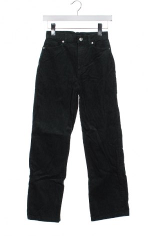 Dámské manšestráky  Monki, Velikost XS, Barva Zelená, Cena  69,00 Kč