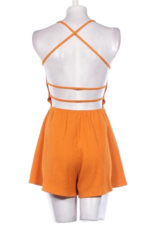 Kurzer Damenoverall Bershka, Größe S, Farbe Orange, Preis 4,99 €