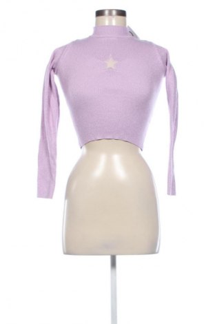 Damski sweter Bershka, Rozmiar XS, Kolor Fioletowy, Cena 25,52 zł