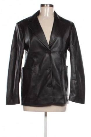 Damen Lederjacke Calvin Klein Jeans, Größe XS, Farbe Schwarz, Preis 41,99 €