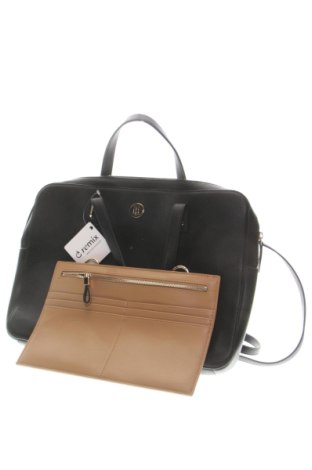 Чанта за документи Tommy Hilfiger, Цвят Черен, Цена 63,00 €, #137652476