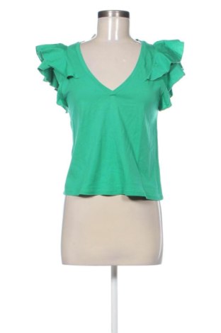Дамска блуза Zara, Размер S, Цвят Зелен, Цена 7,24 €, #137603022