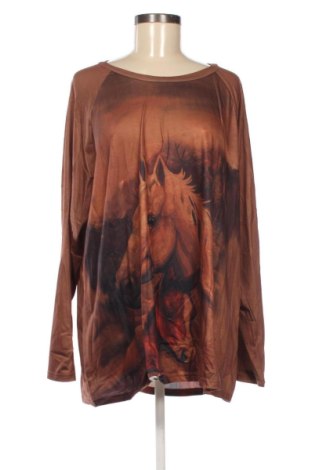 Γυναικεία μπλούζα Unbranded, Μέγεθος 3XL, Χρώμα Καφέ, Τιμή 13,60 €, #137635440
