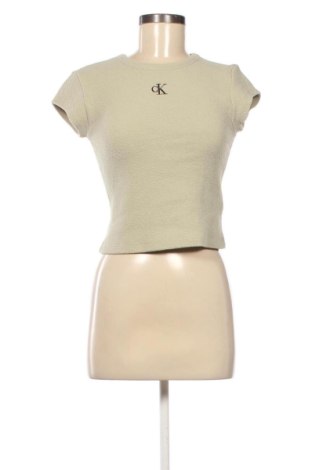 Дамска блуза Calvin Klein Jeans, Размер S, Цвят Зелен, Цена 24,28 €, #137637044