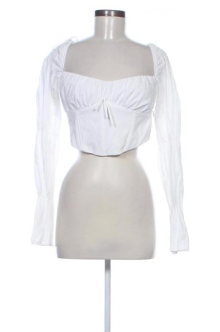 Bluză de femei Bershka, Mărime S, Culoare Alb, Preț 36,74 Lei, #137650104