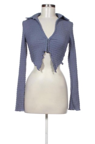 Дамска риза Bershka, Размер M, Цвят Син, Цена 17,00 €, #137594500