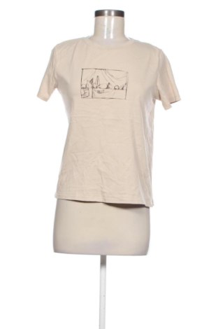 Damski T-shirt Reserved, Rozmiar XS, Kolor Beżowy, Cena 33,87 zł, #137596661