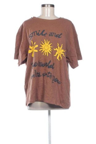 Дамска тениска H&M, Размер L, Цвят Кафяв, Цена 15,33 €, #137598042