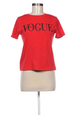 Γυναικείο t-shirt Vogue, Μέγεθος M, Χρώμα Κόκκινο, Τιμή 9,91 €, #137600281