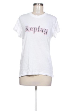Damen T-Shirt Replay, Größe M, Farbe Weiß, Preis 23,00 €, #137602165