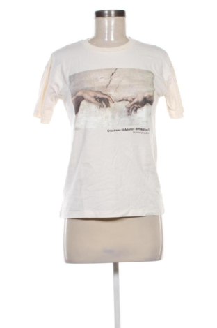 Дамска тениска Pull&Bear, Размер S, Цвят Екрю, Цена 8,76 €, #137605853