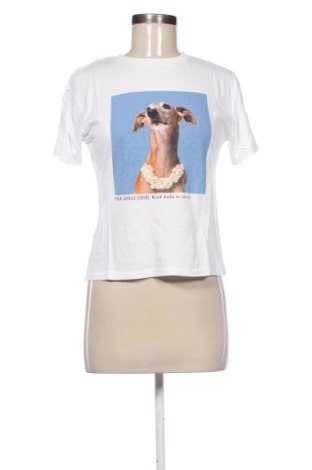 Damski T-shirt Bershka, Rozmiar XS, Kolor Kolorowy, Cena 29,63 zł, #137607263