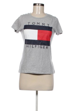 Γυναικείο t-shirt Tommy Hilfiger, Μέγεθος XS, Χρώμα Γκρί, Τιμή 18,72 €, #137611828
