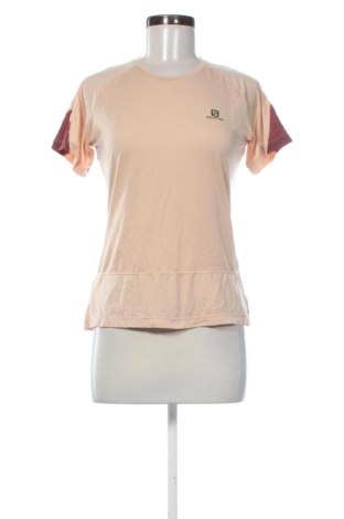 Damen T-Shirt Salomon, Größe M, Farbe Beige, Preis 17,00 €, #137613631