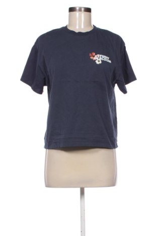 Tricou de femei Bershka, Mărime M, Culoare Albastru, Preț 52,00 Lei, #137616083