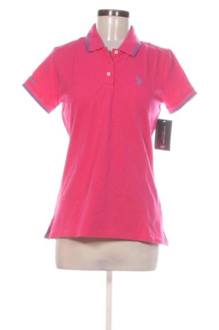 Γυναικείο t-shirt U.S. Polo Assn., Μέγεθος M, Χρώμα Ρόζ , Τιμή 30,00 €, #137629631