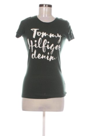 Дамска тениска Hilfiger Denim, Размер S, Цвят Зелен, Цена 17,00 €, #137630623