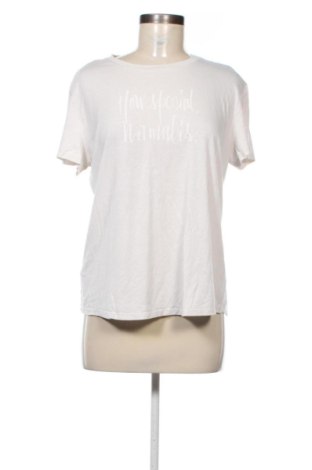 Γυναικείο t-shirt Massimo Dutti, Μέγεθος L, Χρώμα Εκρού, Τιμή 21,00 €, #137639370
