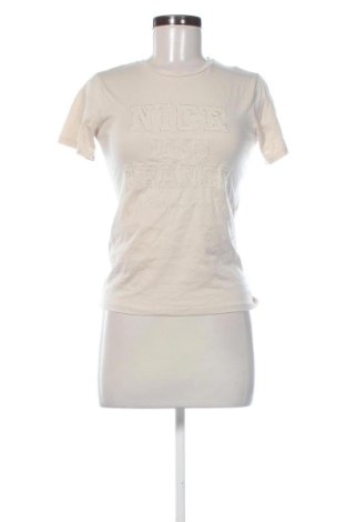 Damen T-Shirt Stradivarius, Größe XS, Farbe Ecru, Preis € 16,51, #137647450