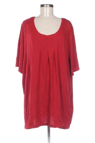 Damen T-Shirt Ulla Popken, Größe 4XL, Farbe Rot, Preis € 21,72, #137656257