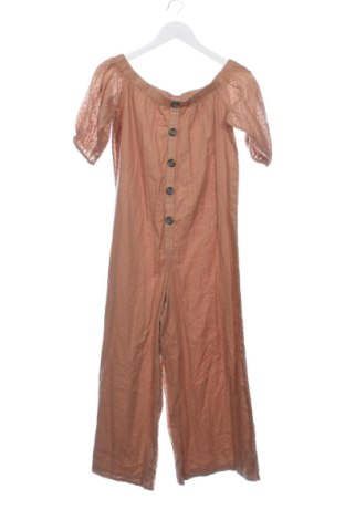 Дамски дълъг гащеризон ASOS, Размер XS, Цвят Бежов, Цена 27,77 €, #137609283