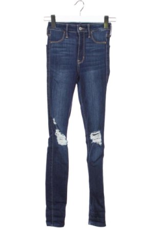 Дамски дънки Hollister, Размер XXS, Цвят Син, Цена 12,00 €, #137589599